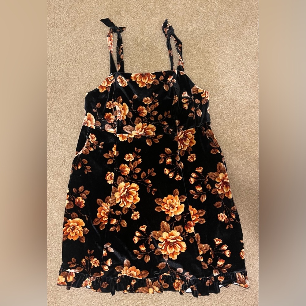 Torrid At The Knee Velvet Ruffle Tier Dress, 0/L